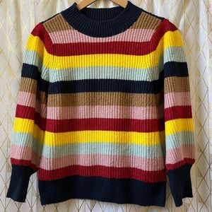 Halogen x Atlantic-Pacific Blouson Sleeve Sweater